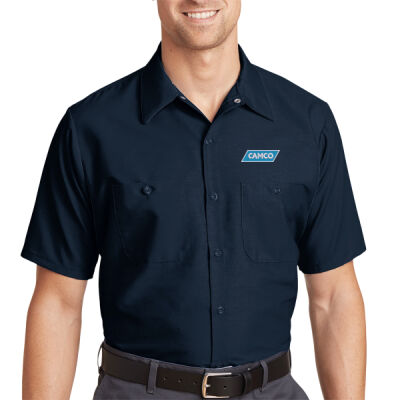 Long Size, Short Sleeve Industrial Work Shirt Thumbnail
